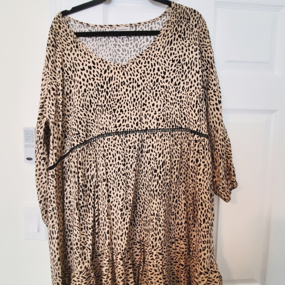 Animal print tunic/dress